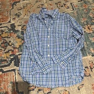 EUC Vineyard Vines Plaid Button-Down: Size M (12/14), Blues, Pink and White